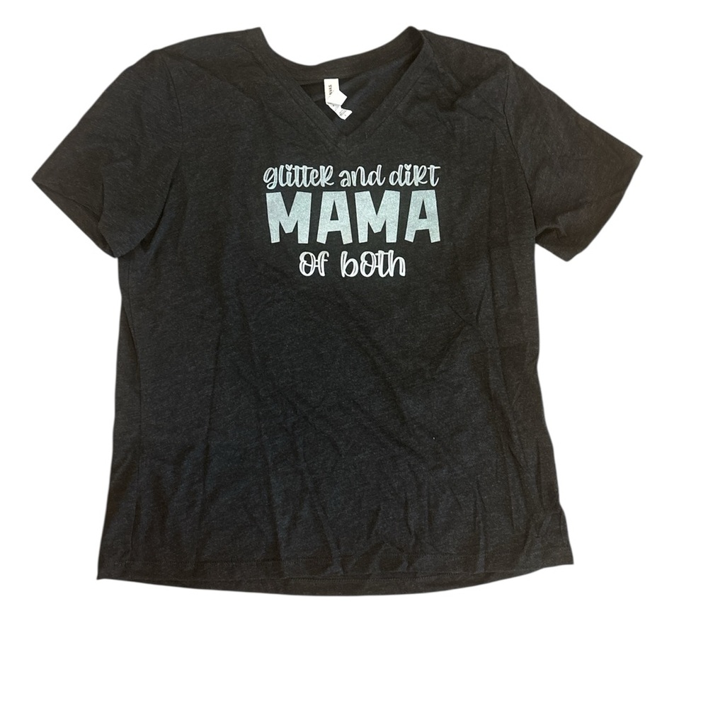 Glitter and Dirt Bella Canvas Black Short Sleeve Tee Essential Casual Wear